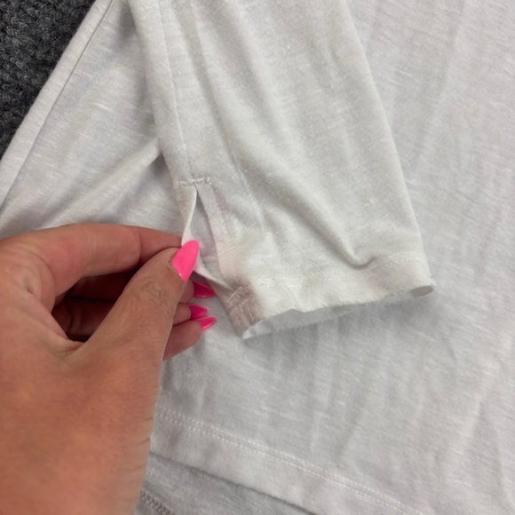 VICTORIA SECRET Women’s VSX Sport White Long Sleeve Mesh Back Shirt size: Small - Picture 3 of 6